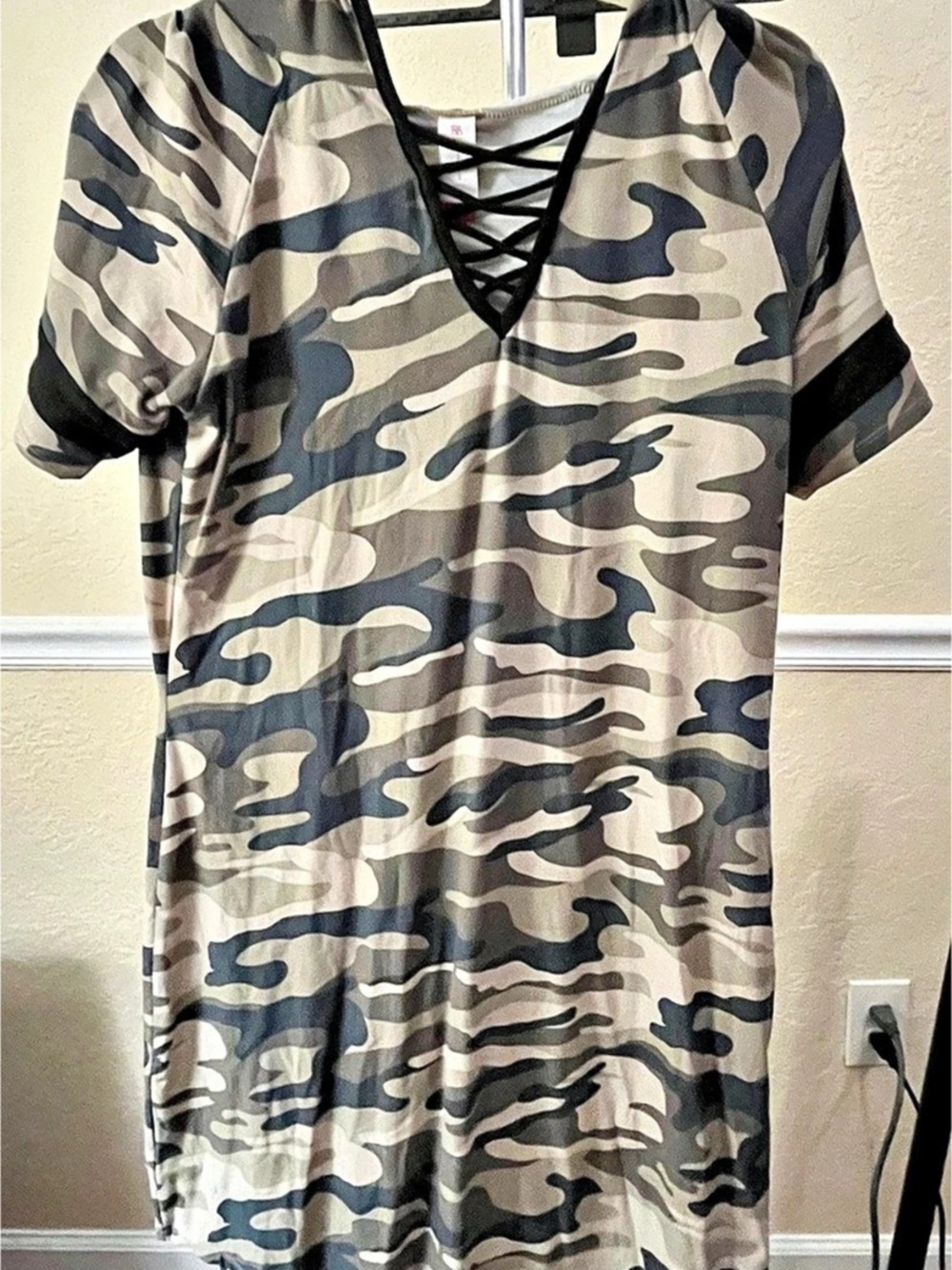 Camo Short Sleeve Dress